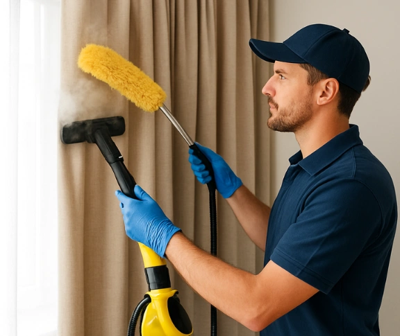 Trusted drapes cleaning technician Matty Curtain Cleaning cartwright-nsw QLD
