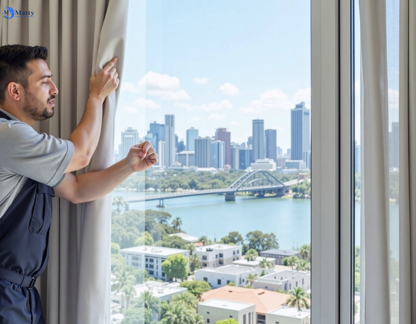 Professional curtain steam cleaning service cartwright-nsw QLD by Matty Curtain Cleaning
