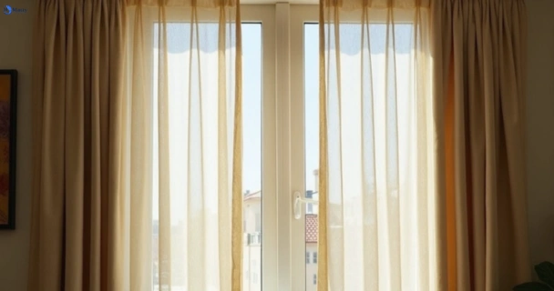 Dull dusty drapes in cartwright-nsw before professional cleaning